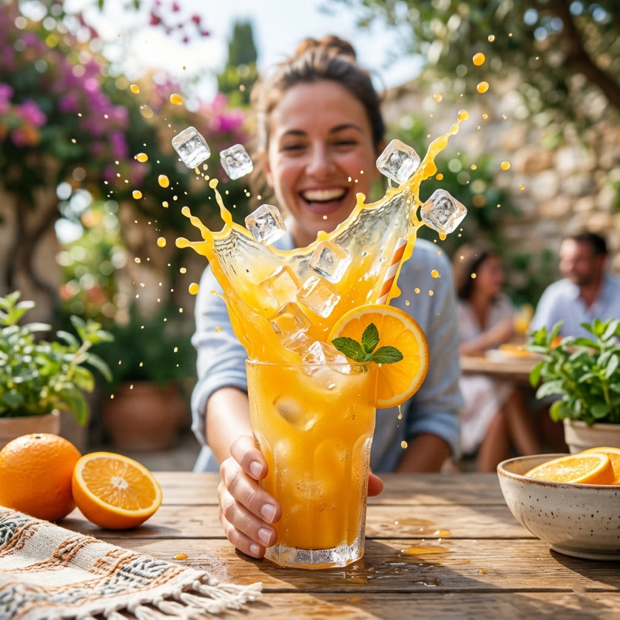عصير البرتقال الطازج